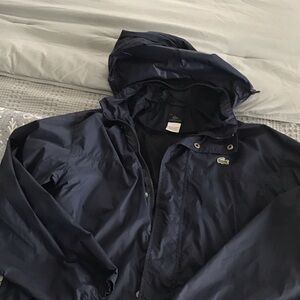 Lacoste Men's Dark Blue Raincoat